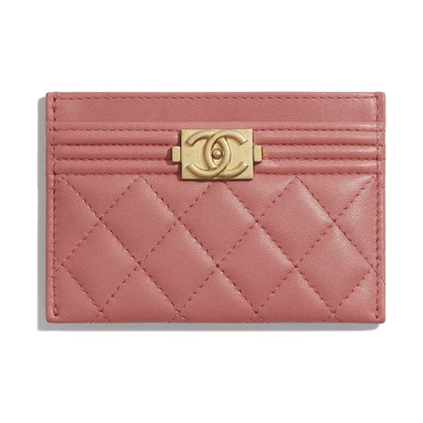 chanel boy card case|chanel card holder zipped.